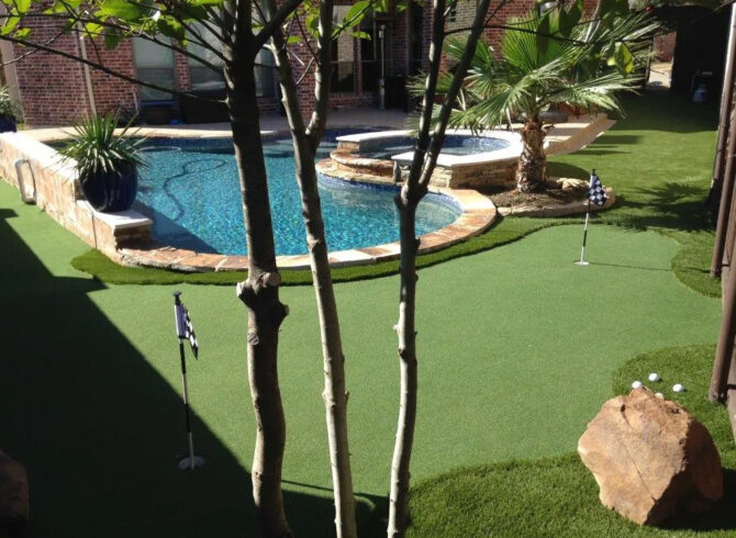 artificial turf installation